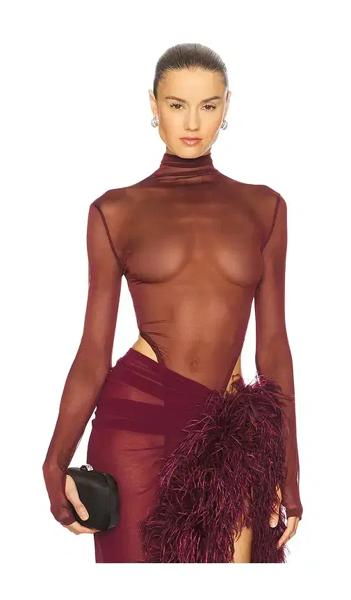 Bronx Banco Gaia Mesh Long Sleeve Bodysuit