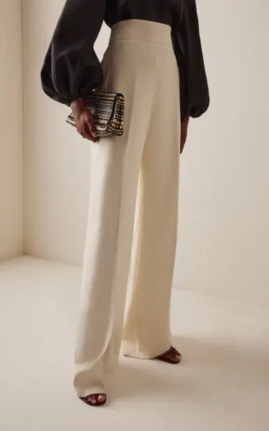 Carolina Herrera Wool Wide-Leg Pants | Thumbnail 3 Carolina Herrera Wool Wide-Leg Pants | Thumbnail 3