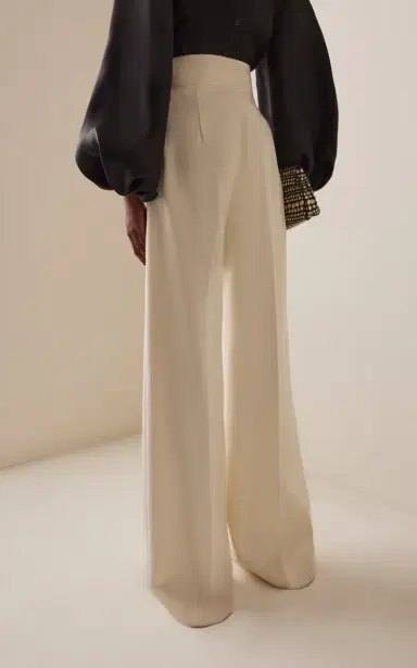 Carolina Herrera Wool Wide-Leg Pants | Thumbnail 4 Carolina Herrera Wool Wide-Leg Pants | Thumbnail 4
