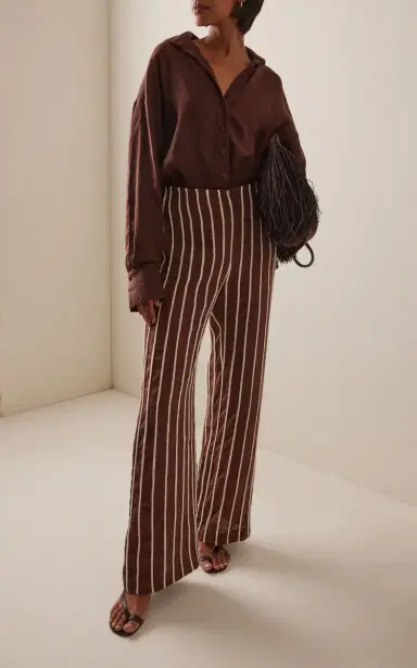 ANDRES OTALORA Tuyo Linen Wide-Leg Pants | Thumbnail 2