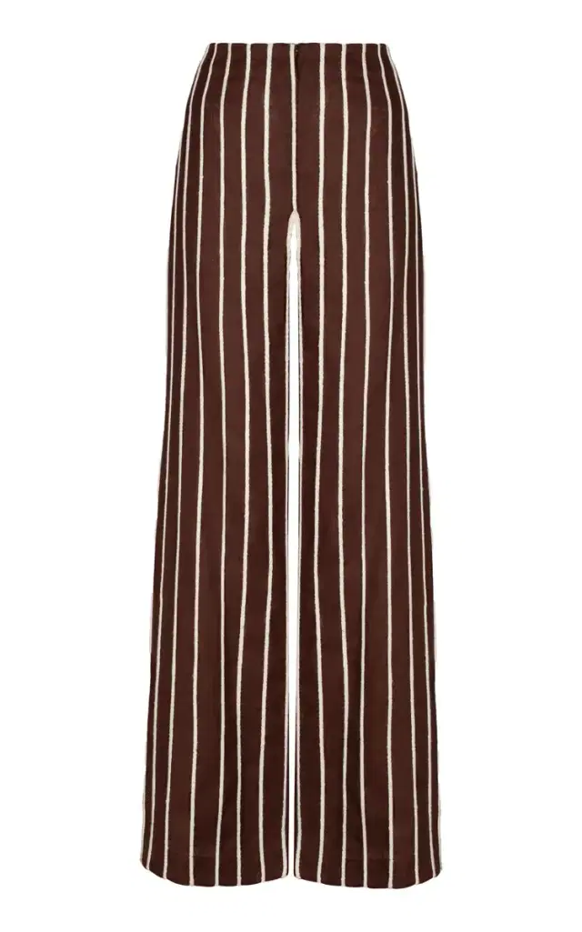 ANDRES OTALORA Tuyo Linen Wide-Leg Pants