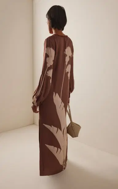 Andres Otalora Palmas Printed Satin Tunic | Thumbnail 4 Andres Otalora Palmas Printed Satin Tunic | Thumbnail 4