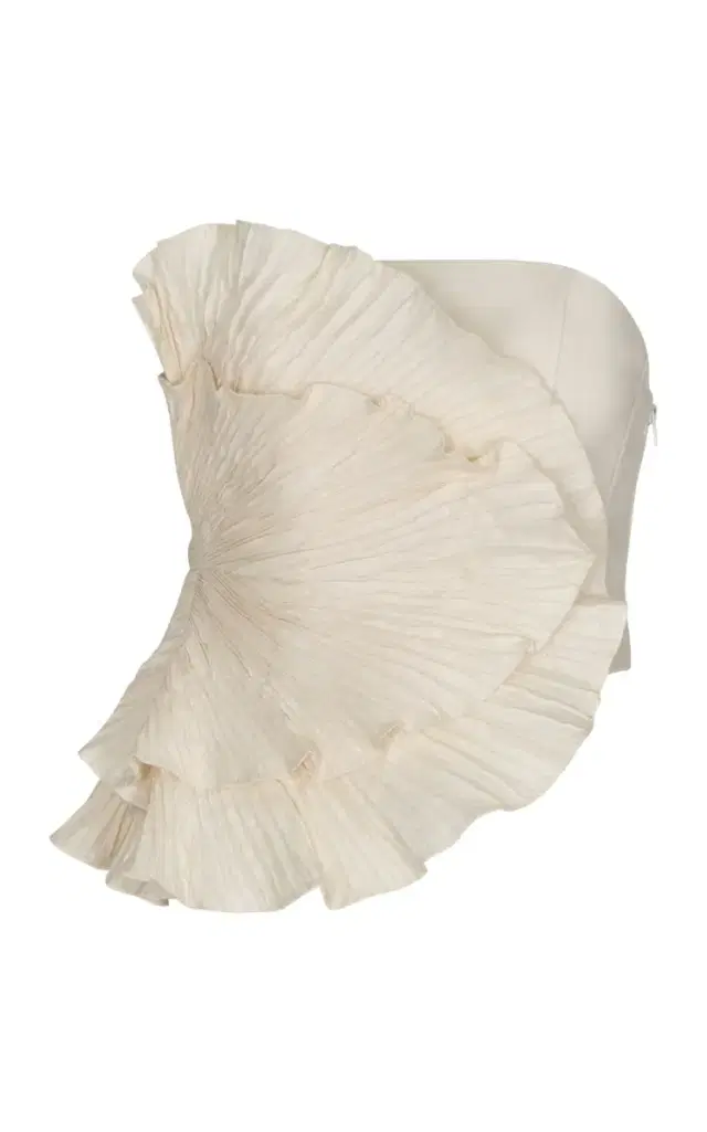 Las Olas Pleated Linen Top