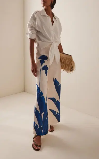 ANDRES OTALORA Ritmica Linen Wide-Leg Pants | Thumbnail 2
