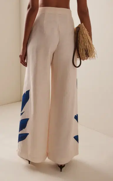 ANDRES OTALORA Ritmica Linen Wide-Leg Pants | Thumbnail 4