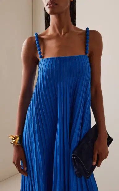 ANDRES OTALORA Un Ritmo Linen Maxi Dress | Thumbnail 3