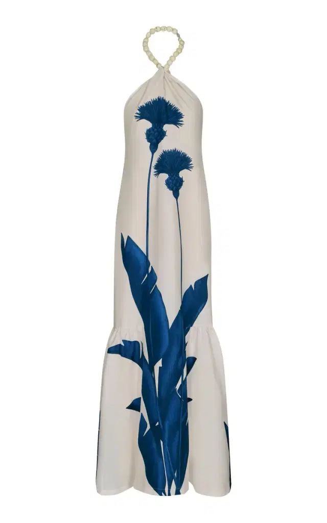 Vivir Contigo Cotton-Poplin Gown