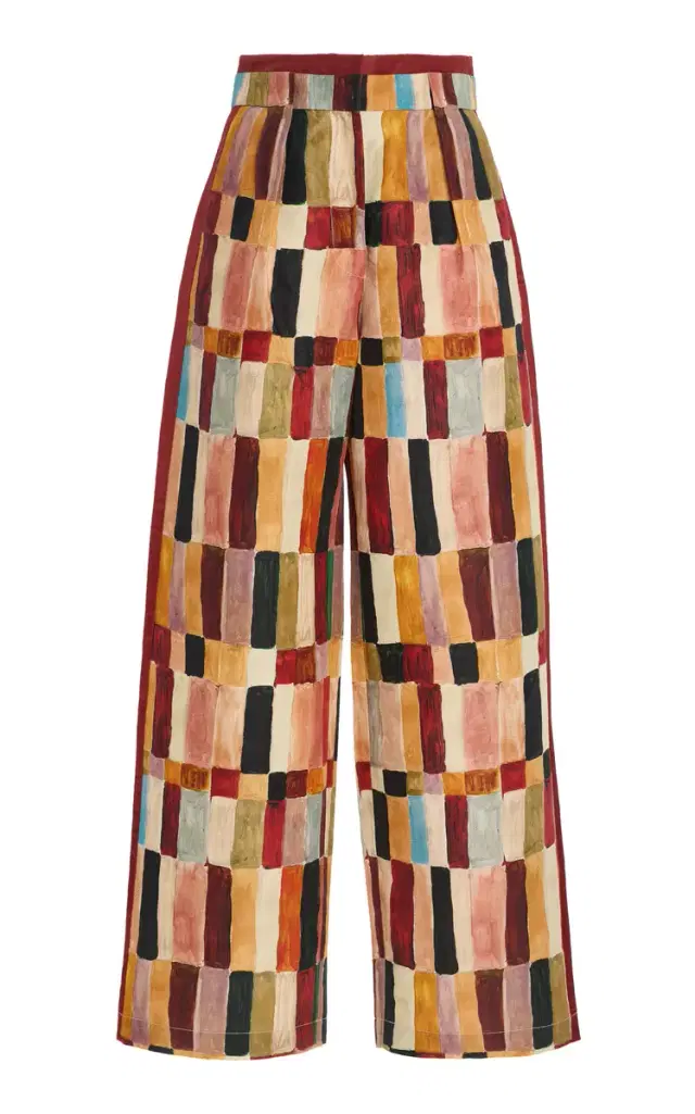 Marjorelle Linen-Silk Wide-Leg Pants