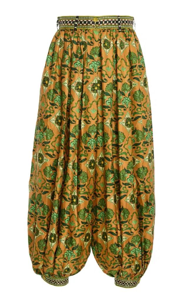 Cece Silk-Twill Balloon Pants