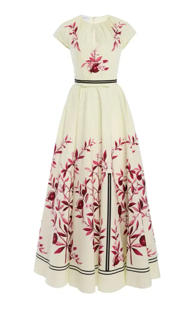 Floral Poplin Maxi Dress