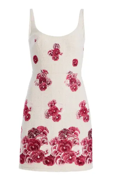 Giambattista Valli Floral Cotton-Blend Boucle-Tweed Mini Dress | Thumbnail 1