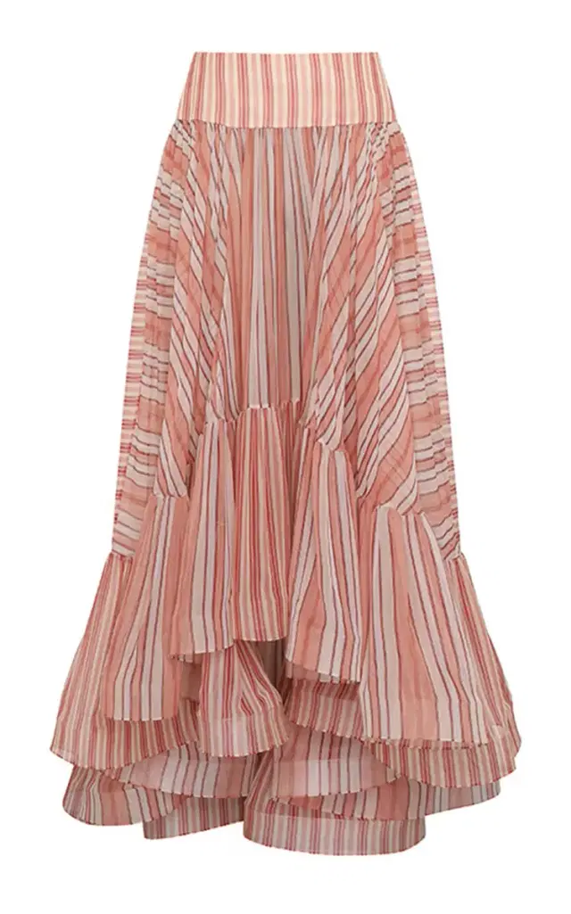 Zimmermann Rebellion Bohemian Chiffon Midi Skirt