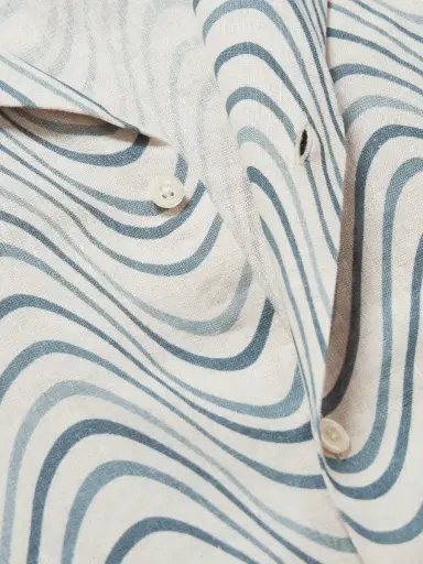 Frescobol Carioca Roberto Camp-Collar Printed Linen Shirt - Men | Thumbnail 4 Frescobol Carioca Roberto Camp-Collar Printed Linen Shirt - Men | Thumbnail 4