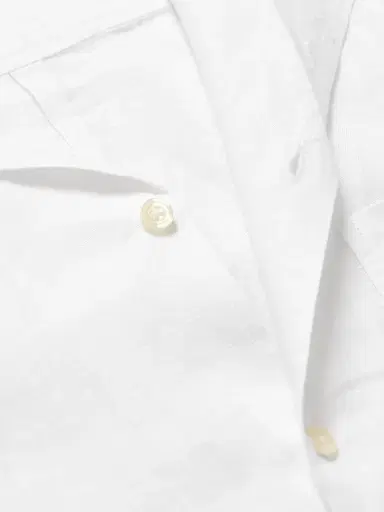 Frescobol Carioca Alves Camp-Collar Embroidered Linen Shirt - Men | Thumbnail 4