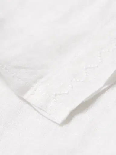 Frescobol Carioca Alves Camp-Collar Embroidered Linen Shirt - Men | Thumbnail 5