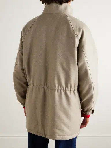 Auralee Oversized Padded Wool Coat - Men | Thumbnail 4 Auralee Oversized Padded Wool Coat - Men | Thumbnail 4