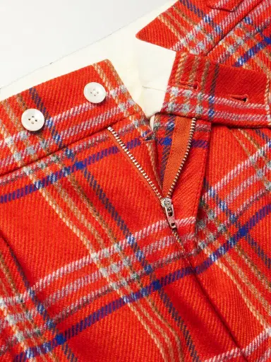 BODE Gable Straight-Leg Pleated Checked Wool Shorts - Men | Thumbnail 6