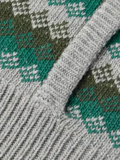 Auralee Jacquard-Knit Cashmere and Wool-Blend Cardigan - Men | Thumbnail 6