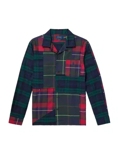 Polo Ralph Lauren Patchwork Checked Cotton-Flannel Shirt - Men | Thumbnail 1