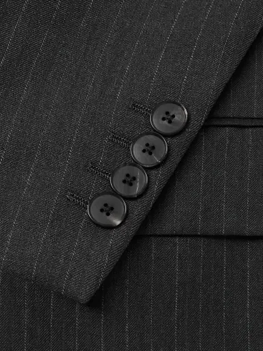 Auralee Pinstriped Wool Suit Jacket - Men | Thumbnail 5 Auralee Pinstriped Wool Suit Jacket - Men | Thumbnail 5
