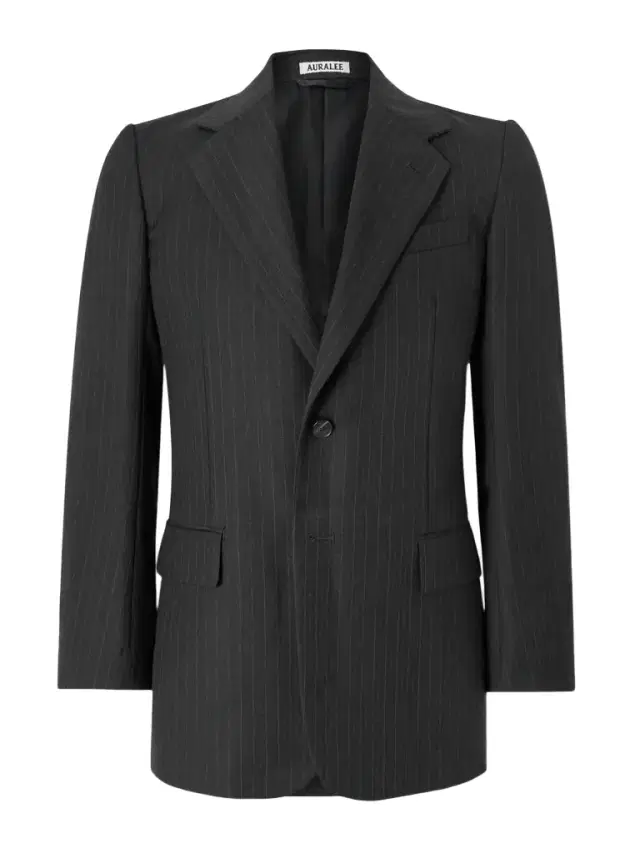 Auralee Pinstriped Wool Suit Jacket - Men