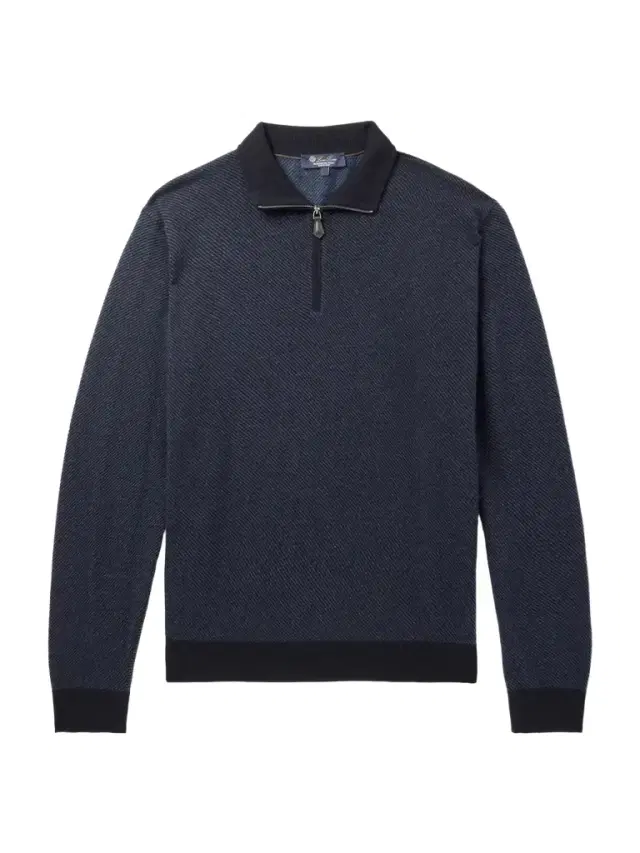 Loro Piana Roadster Cashmere Half-Zip Sweater - Men