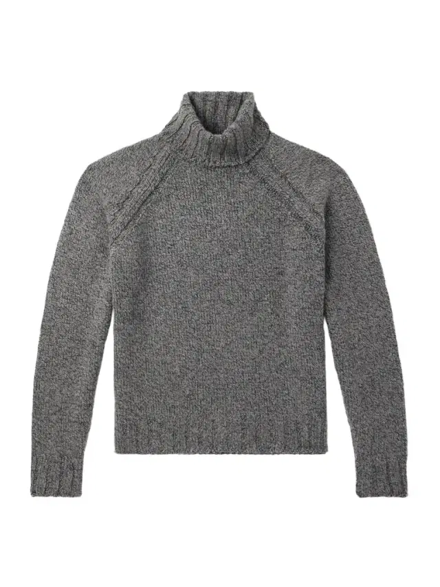 Zegna Cashmere and Wool-Blend Rollneck Sweater - Men