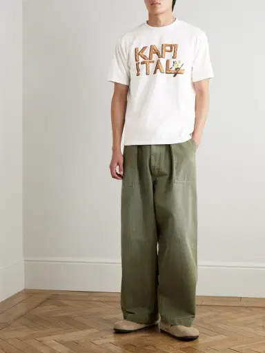 KAPITAL Printed Cotton-Jersey T-Shirt - Men | Thumbnail 2 KAPITAL Printed Cotton-Jersey T-Shirt - Men | Thumbnail 2