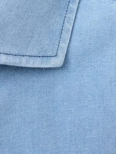 Favourbrook Burlington Cutaway-Collar Indigo-Dyed Cotton-Chambray Shirt - Men | Thumbnail 4