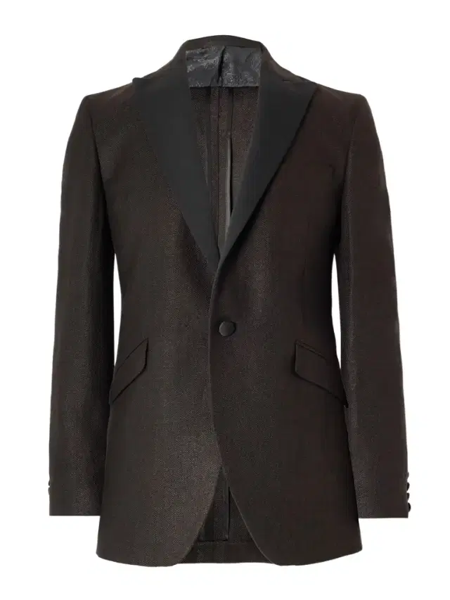 Randwick Slim-Fit Faille-Trimmed Herringbone Linen and Silk-Blend Tuxedo Jacket - Men