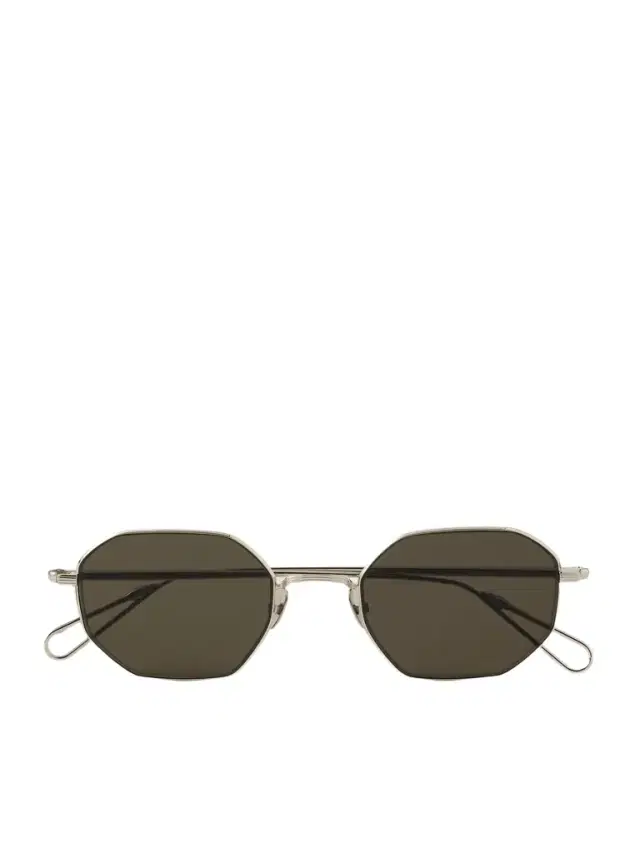 Trocadero Octagon-Frame Gold-Tone Sunglasses - Men