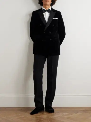 Favourbrook Slim-Fit Double-Breasted Cotton-Velvet Tuxedo Jacket - Men | Thumbnail 2 Favourbrook Slim-Fit Double-Breasted Cotton-Velvet Tuxedo Jacket - Men | Thumbnail 2