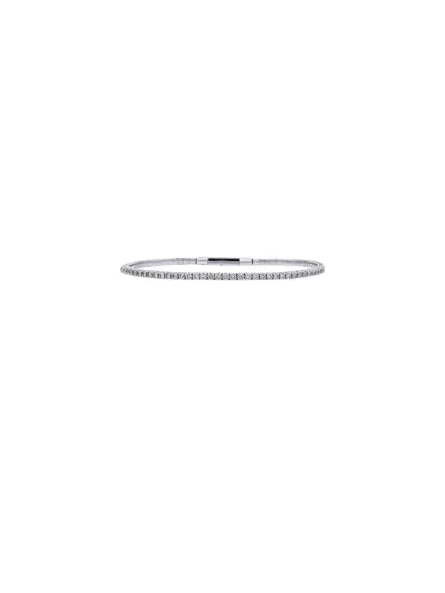 Wish Fine Jewelry 1.0ct Diamond 14K Gold Tennis Necklace