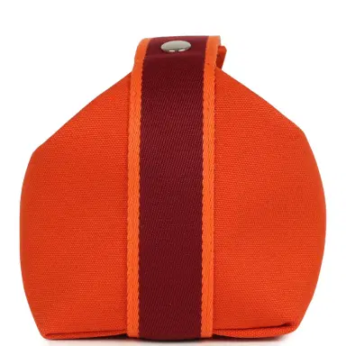HERMÈS Hermes Bride A Brac Carre Case PM Feu Canvas Palladium Hardware | Thumbnail 3