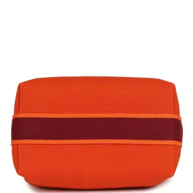 HERMÈS Hermes Bride A Brac Carre Case PM Feu Canvas Palladium Hardware | Thumbnail 6