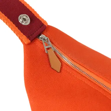 HERMÈS Hermes Bride A Brac Carre Case PM Feu Canvas Palladium Hardware | Thumbnail 8