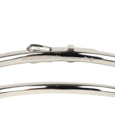 HERMÈS Hermes Etriviere Bracelet GM White Gold & Diamonds | Thumbnail 5