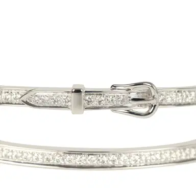 HERMÈS Hermes Etriviere Bracelet GM White Gold & Diamonds | Thumbnail 6