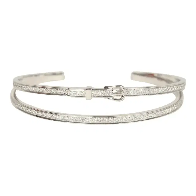 HERMÈS Hermes Etriviere Bracelet GM White Gold & Diamonds
