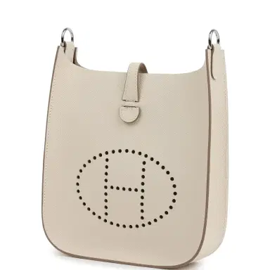 HERMÈS Hermes Evelyne Sellier TPM Craie Epsom Palladium Hardware | Thumbnail 5 HERMÈS Hermes Evelyne Sellier TPM Craie Epsom Palladium Hardware | Thumbnail 5