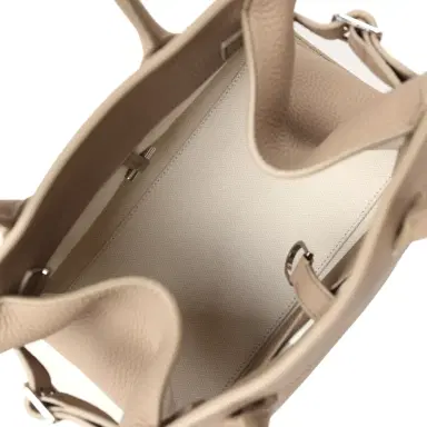 The Row The Row Soft Margaux 10 Bag Dark Taupe Calfskin Silver Hardware | Thumbnail 9 The Row The Row Soft Margaux 10 Bag Dark Taupe Calfskin Silver Hardware | Thumbnail 9