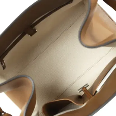 The Row The Row Soft Margaux 12 Bag Muschio Saddle Leather Silver Hardware | Thumbnail 9 The Row The Row Soft Margaux 12 Bag Muschio Saddle Leather Silver Hardware | Thumbnail 9