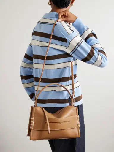 JW Anderson Loafer Whipstitched Leather Shoulder Bag | Thumbnail 6