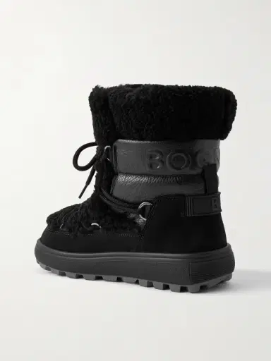 Bogner Chamonix Shearling, Textured-leather And Suede Snow Boots | Thumbnail 3 Bogner Chamonix Shearling, Textured-leather And Suede Snow Boots | Thumbnail 3