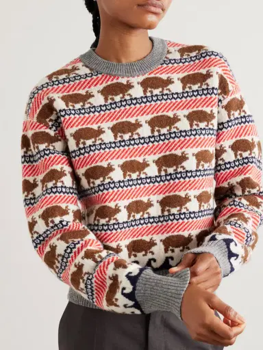 JW Anderson Intarsia Wool Sweater | Thumbnail 3 JW Anderson Intarsia Wool Sweater | Thumbnail 3