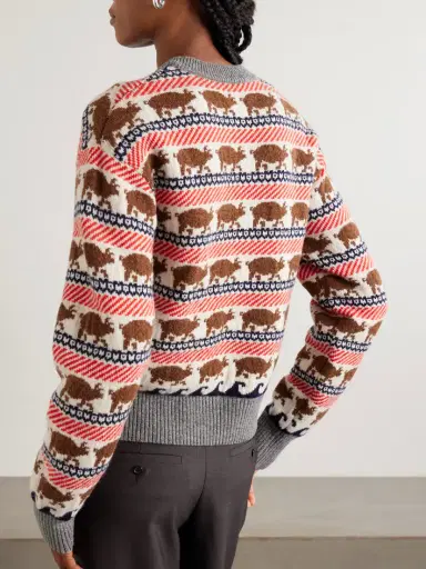 JW Anderson Intarsia Wool Sweater | Thumbnail 4 JW Anderson Intarsia Wool Sweater | Thumbnail 4