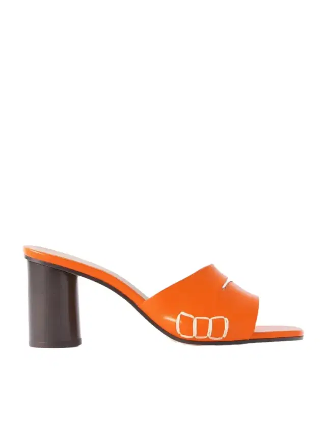 Loafer Whipstitched Leather Mules