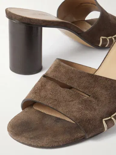 JW Anderson Loafer Whipstitched Suede Mules | Thumbnail 4 JW Anderson Loafer Whipstitched Suede Mules | Thumbnail 4