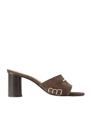 JW Anderson Loafer Whipstitched Suede Mules | Thumbnail 1 JW Anderson Loafer Whipstitched Suede Mules | Thumbnail 1