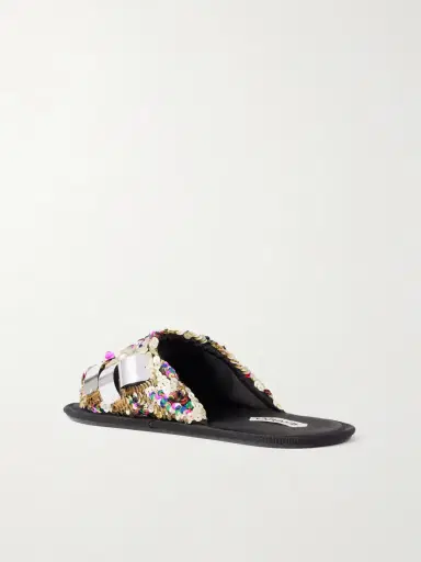 JW Anderson Embellished Sequined Grosgrain Slides | Thumbnail 3 JW Anderson Embellished Sequined Grosgrain Slides | Thumbnail 3